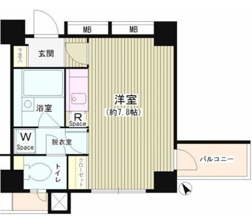 大井町駅 徒歩4分 2階の物件間取画像